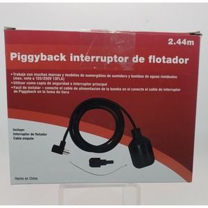 PiggyBack Float Switch 8 ft. Compatible-to-All Wide-Angle Tethered